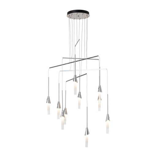 Hubbardton Forge 131166 Lilium 10-lt 35" LED Mobile Pendant - Sterling