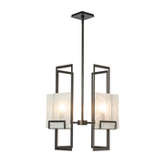 Hubbardton Forge 131550 Geo 4-lt 21" Pendant - Oil Rubbed Bronze