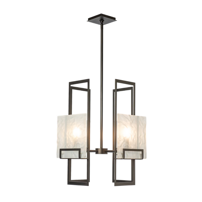 Hubbardton Forge 131550 Geo 4-lt 21" Pendant - Oil Rubbed Bronze