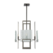 Hubbardton Forge 131550 Geo 4-lt 21" Pendant - Oil Rubbed Bronze