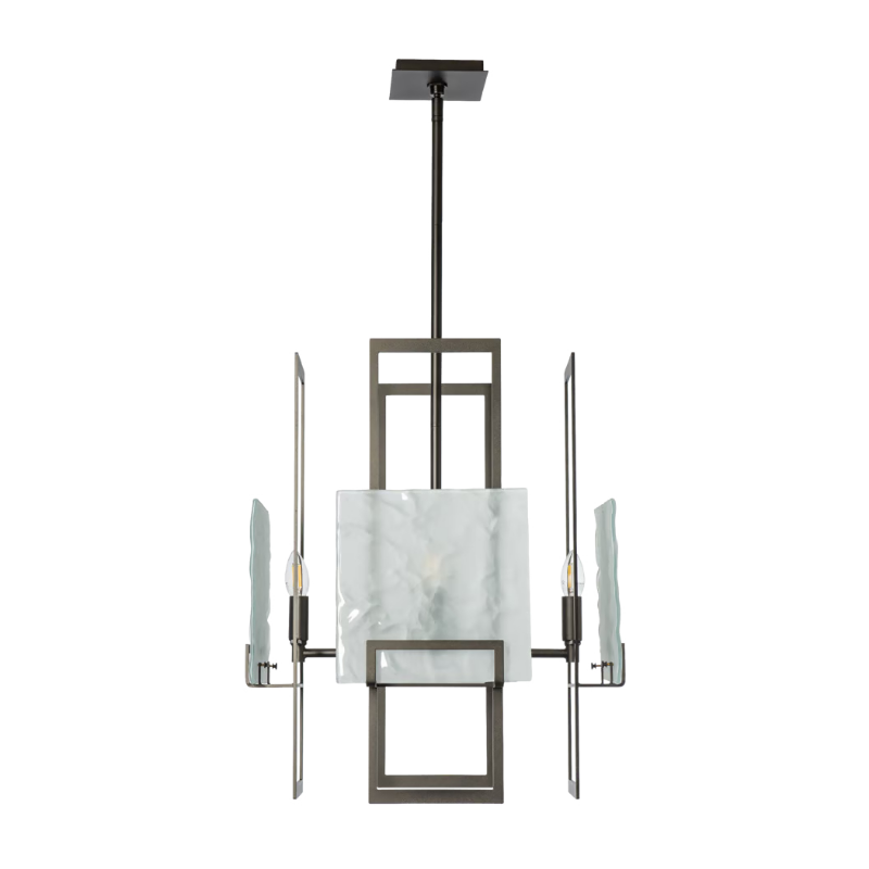 Hubbardton Forge 131550 Geo 4-lt 21" Pendant - Oil Rubbed Bronze