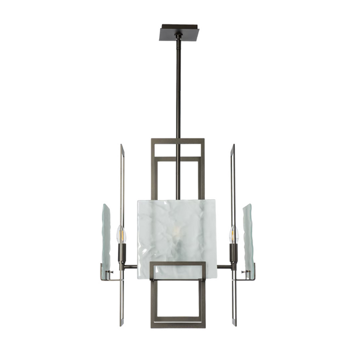 Hubbardton Forge 131550 Geo 4-lt 21" Pendant - Oil Rubbed Bronze