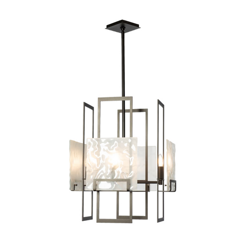 Hubbardton Forge 131550 Geo 4-lt 21" Pendant - Oil Rubbed Bronze