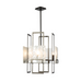 Hubbardton Forge 131550 Geo 4-lt 21" Pendant - Oil Rubbed Bronze