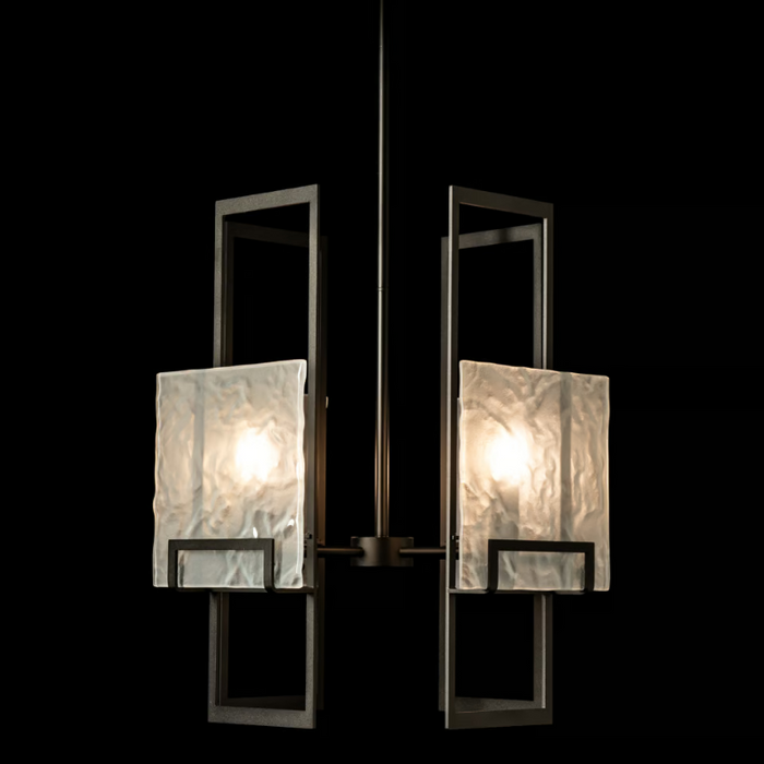 Hubbardton Forge 131550 Geo 4-lt 21" Pendant - Oil Rubbed Bronze