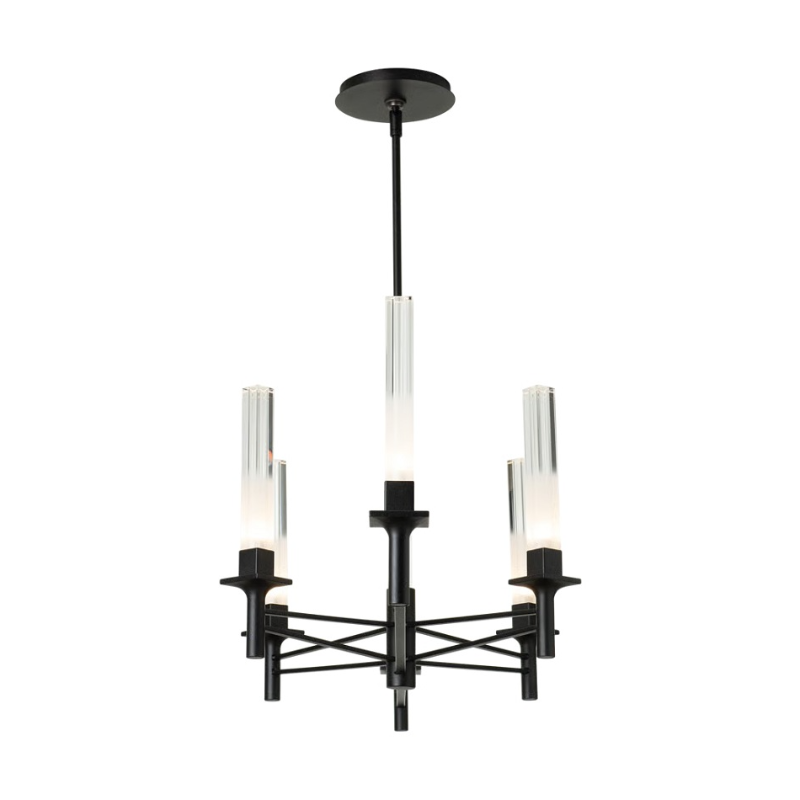 Hubbardton Forge 131623 Truss 6-lt 50" LED Linear Chandelier - Black