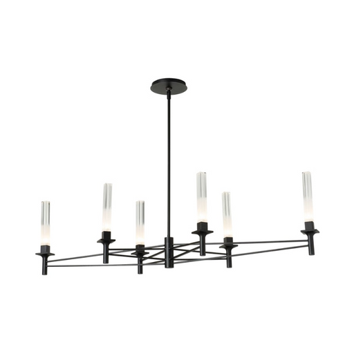 Hubbardton Forge 131623 Truss 6-lt 50" LED Linear Chandelier - Black