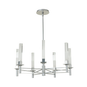 Hubbardton Forge 131624 Truss 7-lt 29" LED Round Chandelier - Sterling