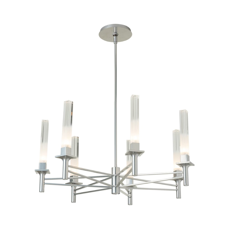 Hubbardton Forge 131624 Truss 7-lt 29" LED Round Chandelier - Sterling