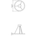 Accord 1316 Frame 1-lt 24" LED Pendant