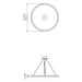 Accord 1318LED Frame 1-lt 32" LED Pendant