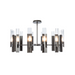 Hubbardton Forge 132047 Summit 12-lt 40" Pendant - Dark Smoke/Clear Glass