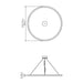 Accord 1320LED Frame 1-lt 39" LED Pendant