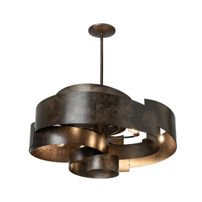 Hubbardton Forge 132117 Zen 6-lt 34" Pendant - Dark Smoke