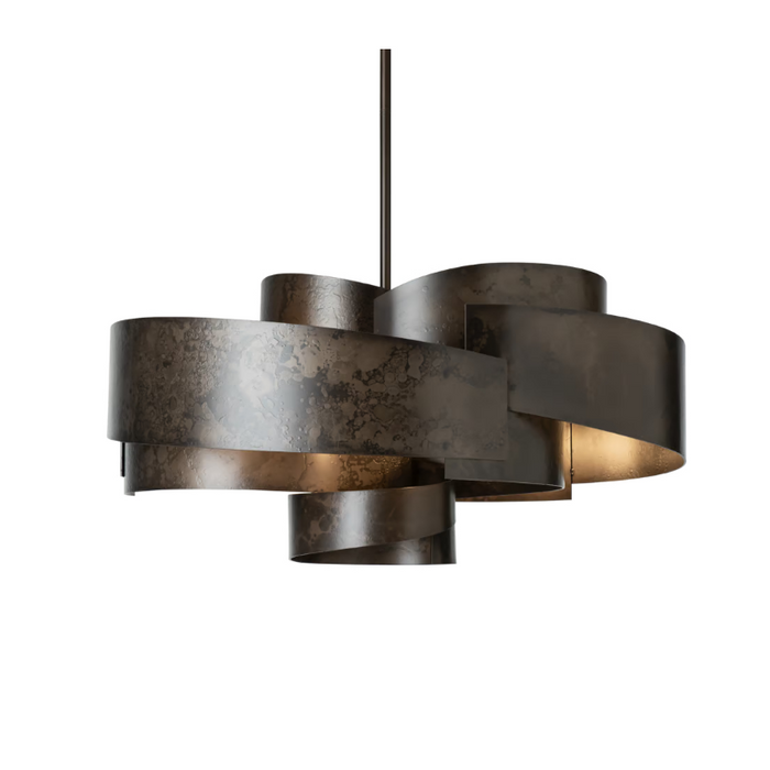 Hubbardton Forge 132117 Zen 6-lt 34" Pendant - Dark Smoke