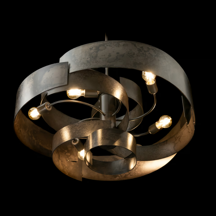 Hubbardton Forge 132117 Zen 6-lt 34" Pendant - Dark Smoke