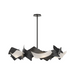 Hubbardton Forge 132161 Crest 6-lt 38" Pendant - Black