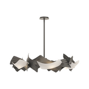 Hubbardton Forge 132161 Crest 6-lt 38" Pendant - Natural Iron