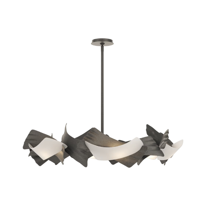 Hubbardton Forge 132161 Crest 6-lt 38" Pendant - Natural Iron