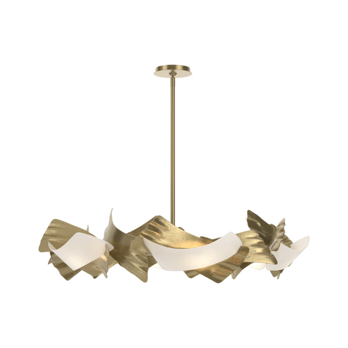 Hubbardton Forge 132161 Crest 6-lt 38" Pendant - Modern Brass