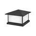 Hinkley 28987-LV Walter 2-lt 15" LED Outdoor Pier Mount Lantern - Textured Black