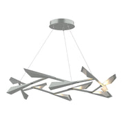 Hubbardton Forge 135005 Quill 45" LED Pendant, Vintage Platinum