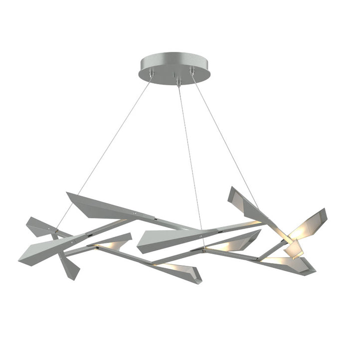 Hubbardton Forge 135005 Quill 45" LED Pendant, Vintage Platinum