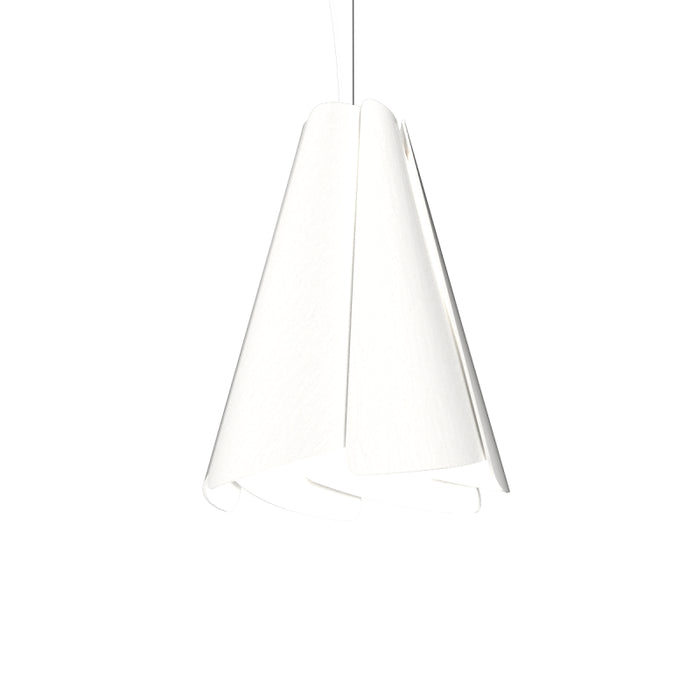 Accord 1363 Fuchsia 1-lt 13" LED Pendant - Organic White