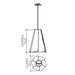 Accord 1363 Fuchsia 1-lt 13" LED Pendant