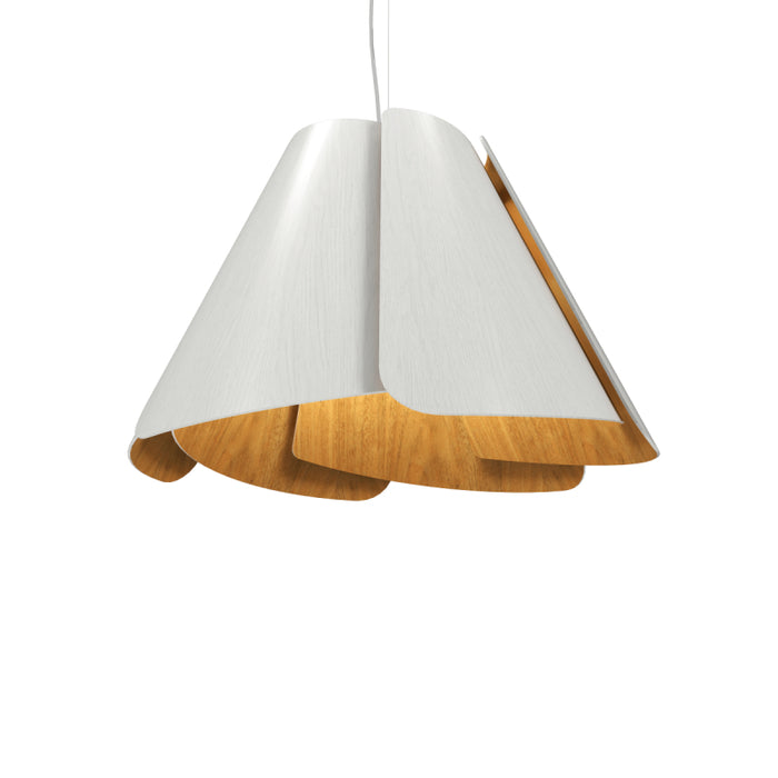 Accord 1364 Fuchsia 1-lt 24" LED Pendant - Organic White
