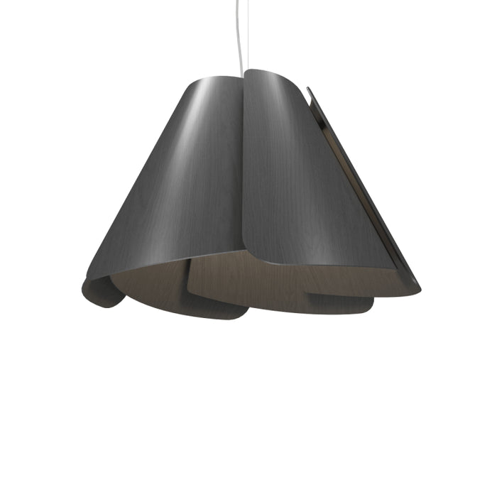 Accord 1364 Fuchsia 1-lt 24" LED Pendant - Organic Lead Grey