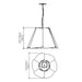 Accord 1364 Fuchsia 1-lt 24" LED Pendant