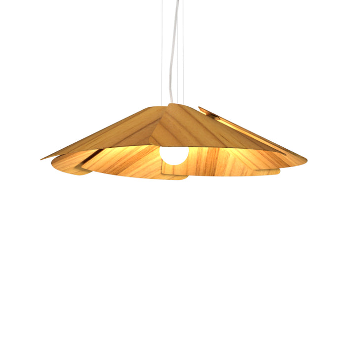 Accord 1365 Fuchsia 1-lt 37" LED Pendant - Teak