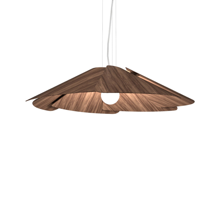 Accord 1365 Fuchsia 1-lt 37" LED Pendant - American Walnut