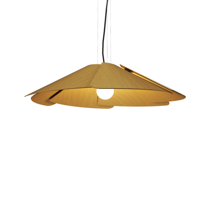 Accord 1365 Fuchsia 1-lt 37" LED Pendant - Organic Gold
