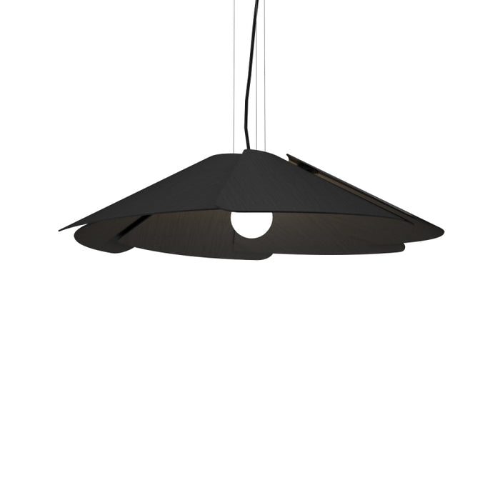 Accord 1365 Fuchsia 1-lt 37" LED Pendant - Organic Lead Grey