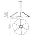 Accord 1365 Fuchsia 1-lt 37" LED Pendant
