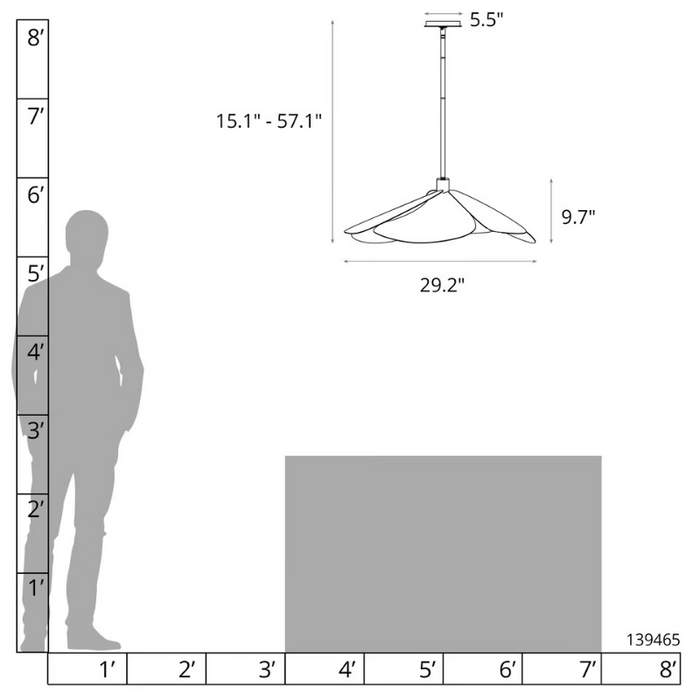 Hubbardton Forge 139465 Hana 1-lt 29" Pendant