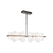 Hubbardton Forge 139661 Vitre 2-lt 52" LED Linear Pendant - Dark Smoke