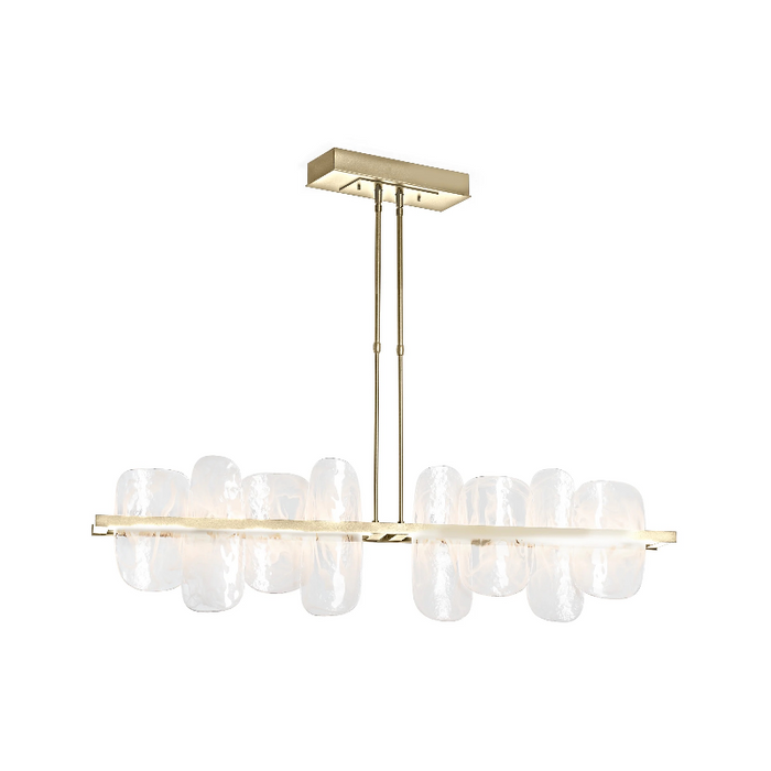 Hubbardton Forge 139661 Vitre 2-lt 52" LED Linear Pendant - Modern Brass
