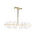 Hubbardton Forge 139661 Vitre 2-lt 52" LED Linear Pendant - Modern Brass