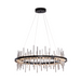 Hubbardton Forge Cityscape Circular 139910 38" LED Pendant - Black/Vintage Platinum