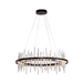 Hubbardton Forge Cityscape Circular 139910 38" LED Pendant - Black/Sterling
