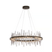 Hubbardton Forge Cityscape Circular 139910 38" LED Pendant - Oil Rubbed Bronze/Vintage Platinum