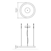 Accord 1415LED Frame 1-lt 16" LED Pendant
