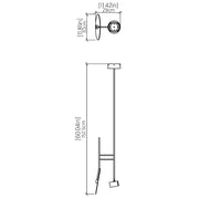 Accord 1418 Dot 1-lt 11" LED Pendant