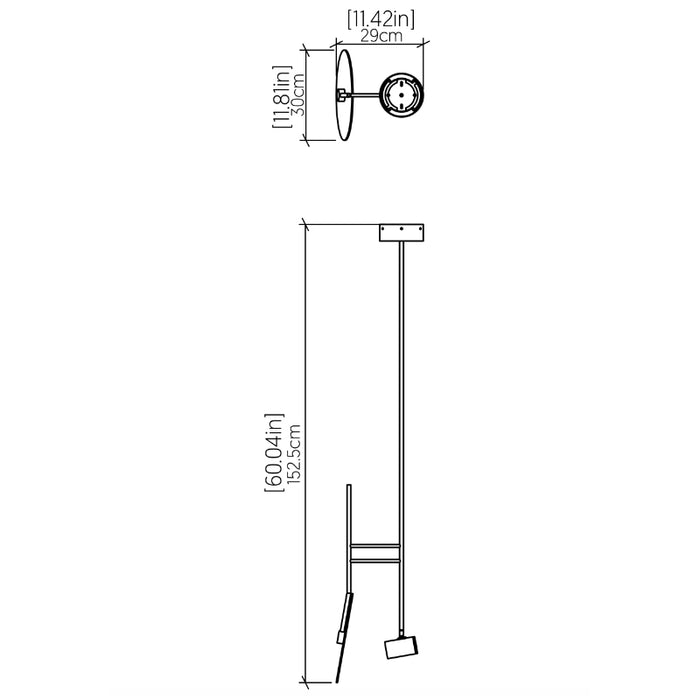 Accord 1418 Dot 1-lt 11" LED Pendant