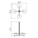 Accord 1419 Dot 4-lt 43" LED Pendant