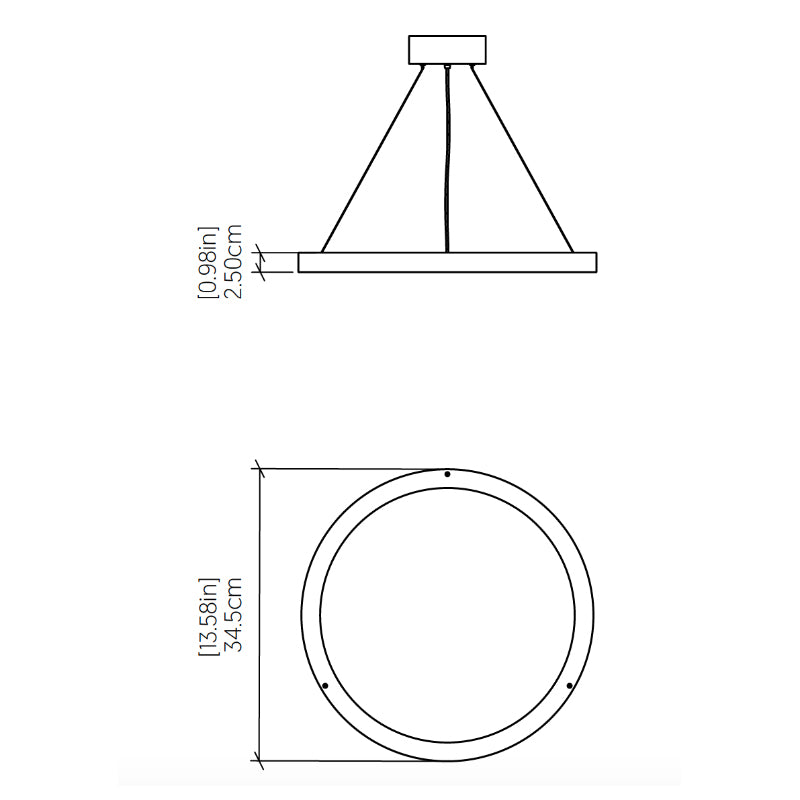 Accord 1441 Naia 1-lt 14" LED Pendant
