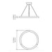 Accord 1441 Naia 1-lt 14" LED Pendant